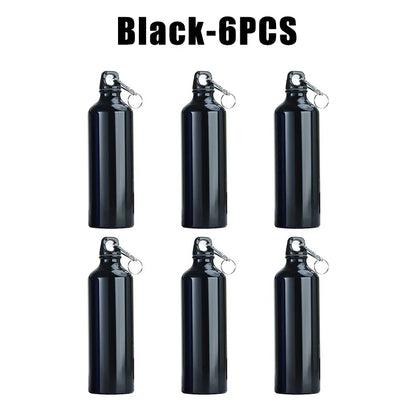 500ml 750ml Gradient Aluminum Water Bottle Large Capacity Gym Outdoor Sports Flask Leakproof Portable Gift Drinkware