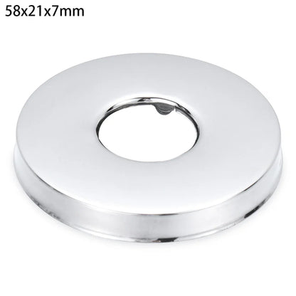 1Pc Stainless Steel Shower Kitchen Faucet Decorative Cover Wall Flange Self-Adhesive Pipe Wall Covers Bathroom Accessories New