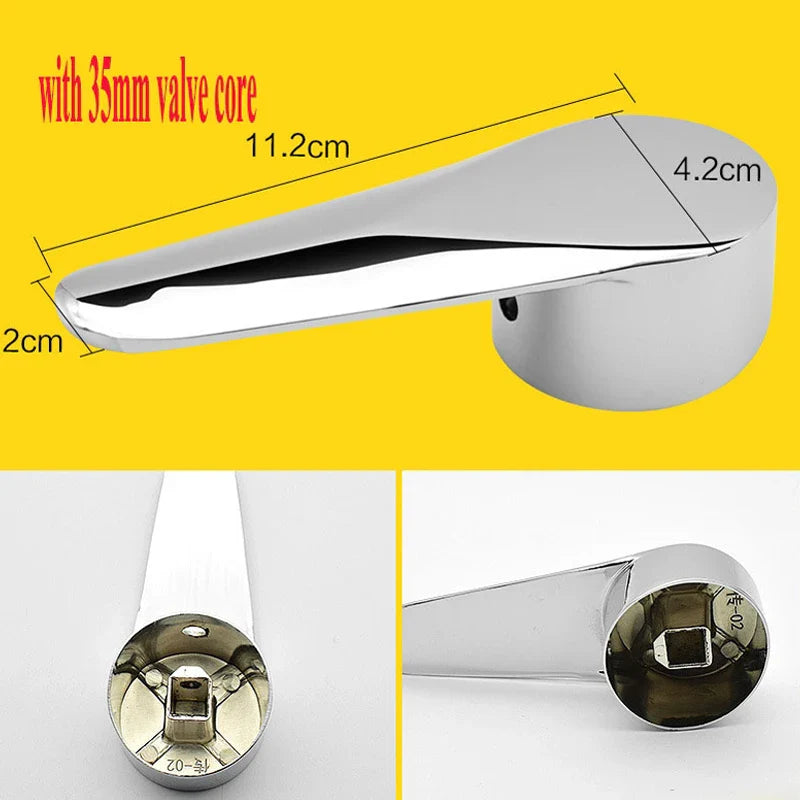 Bathroom Kitchen faucet accessories shower tank switch cold and hot water valve single handle Replacement Faucet Metal Handle