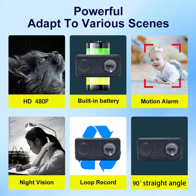 4K Camera WiFi Wireless Remote Monitor Remote Security Detecting Camcorders Security Protection Indoor Real-Time Surveillance