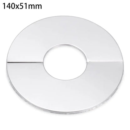 Black Shower Faucet Decorative Cover Chrome Finish Stainless Steel Wall Flange Water Pipe Wall Covers Bathroom Faucet Accessory