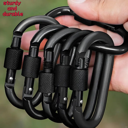 1/5pcs Carabiners, Made of Sturdy Metal, Featuring a Stylish Design And Adjustable Features, Perfect for Outdoor Activities