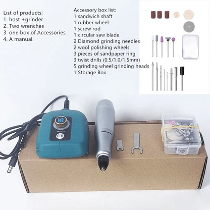 20V Rechargeable Lithium Electric Grinder for Makita 18V Lithium Batteries Three-Speed Adjustable Mini Drill DIY Electric Tools