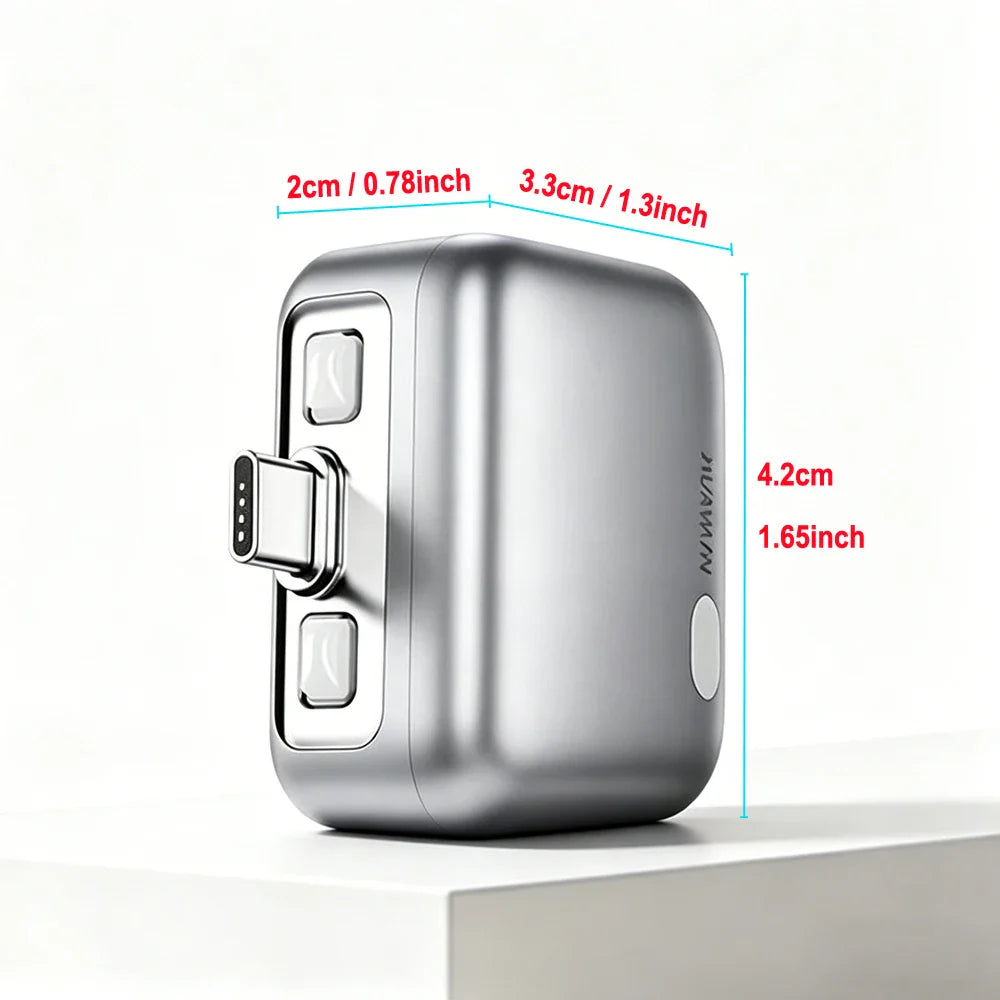 1pcs  Power Bank with Separate Charger Plug,Fast Charging Portable Charger with Built-in Cable,Intelligent Battery Detection