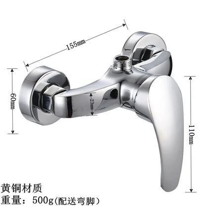Brass Shower Faucet Mixer Valve Set with Shower Head and Hidden Switch for Bathroom Hot and Cold Water Tap  Bath