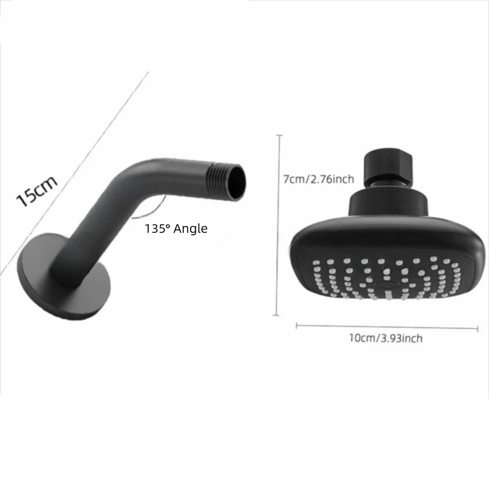 4 Inch Shower Faucet Wall Mounted Water Saving Shower Top Spray Rotatable Sprayer Rainfall Water Bathroom Hardware Accessories