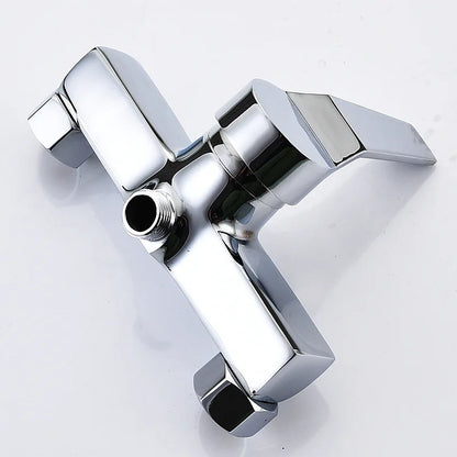 Brass Shower Faucet Mixer Valve Set with Shower Head and Hidden Switch for Bathroom Hot and Cold Water Tap  Bath