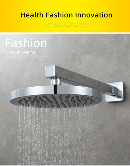 Ciencia 304 Stainless Steel Square Shower Arm G1/2 Bathroom Shower Arm Wall Mounted for Fixed Rain Shower Head