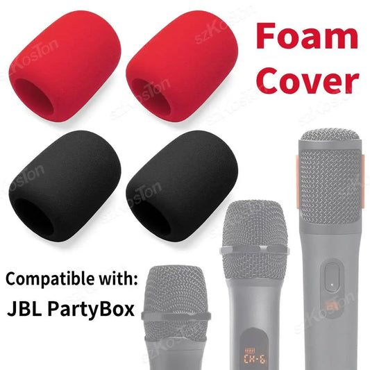 2-Pack Mic Foam Cover Compatible with JBL PartyBox Wireless Mic Microphones Windscreen Sponge Foam Cover Pop Filter