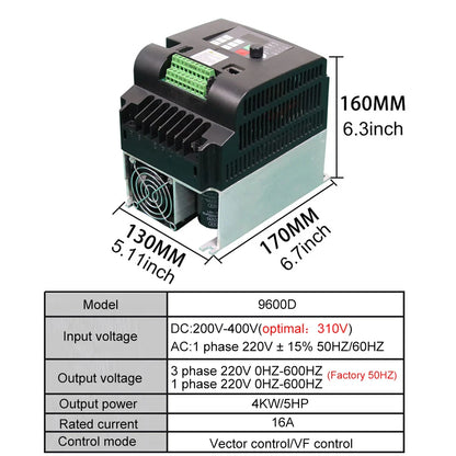 2.2KW Solar Inverter DC200-400V to 220V MPPT Charge Controller CE Certified for Off-Grid System