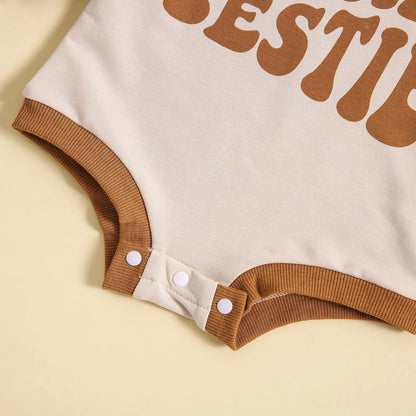 0-18M Newborn Baby Boys Girls Letters Print Playsuits Cotton Casual Long Sleeve Romper Spring Fall Toddler Infant Kids Clothing