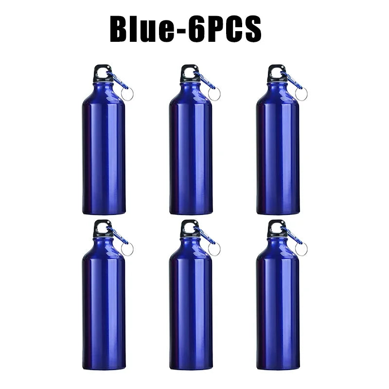 500ml 750ml Gradient Aluminum Water Bottle Large Capacity Gym Outdoor Sports Flask Leakproof Portable Gift Drinkware
