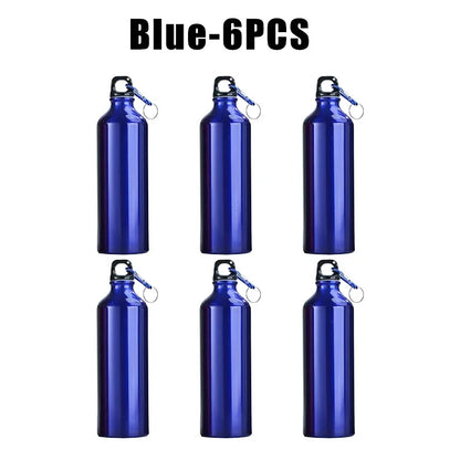 500ml 750ml Gradient Aluminum Water Bottle Large Capacity Gym Outdoor Sports Flask Leakproof Portable Gift Drinkware