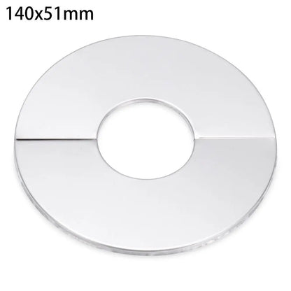 1Pc Stainless Steel Shower Kitchen Faucet Decorative Cover Wall Flange Self-Adhesive Pipe Wall Covers Bathroom Accessories New