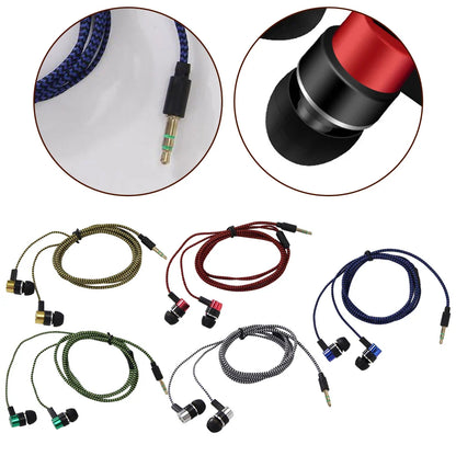 3.5mm In-Ear Wired Headphone 2 Basic Box Bass Stereo Earbuds Mobile Headphone Noise Cancelling Superb Bass Stereo Earphone
