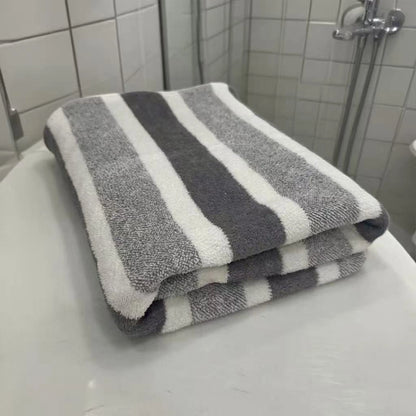 1-pack thick bath towel, strong water absorption and quick drying, non shedding, durable - very suitable for families, beaches,