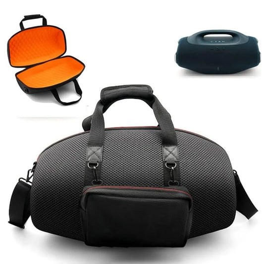 Carrying Case for JBL Boombox 4 Bag,Wireless BT Speaker Bag,EVA Hard Protective Case,Storage Bag with Side Pocket&Shoulder Strap