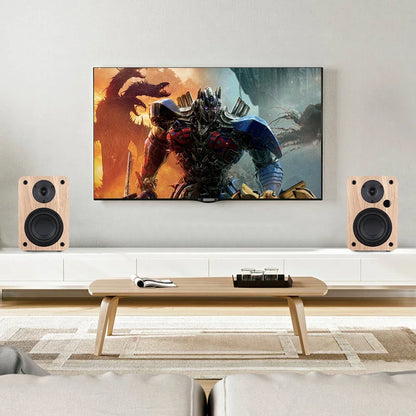 Bestisan 80W 2.0 Channel Wireless Speakers for PC TV Home Theater Sound System USB/coax/Optical Bookshelf Active Subwoofer SR04