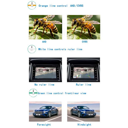 Car Rear View Camera AHD CVBS 720P HD Reversing Image 12V 170° Wide Angle Night Vision Adjustable Fisheye Len Car Vehicle Camera