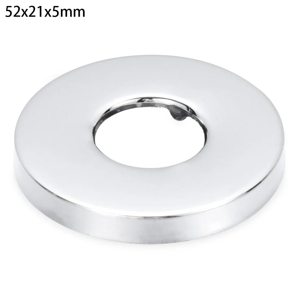 1Pc Stainless Steel Shower Kitchen Faucet Decorative Cover Wall Flange Self-Adhesive Pipe Wall Covers Bathroom Accessories New
