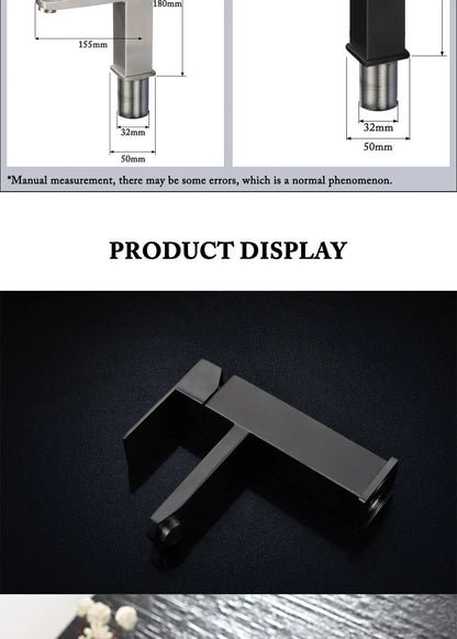 Bathroom Faucets Hot and Cold Mixer Faucets Vanity Bathroom Kitchen Deck Mounted Bathroom Sink Faucets（hose not include）