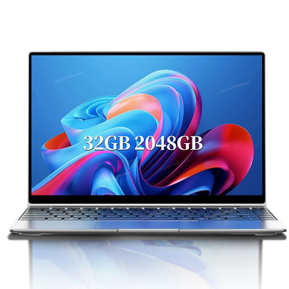 2026 NEW Intel Core i9 9900 14.1 Inch Laptop 32GB RAM 2TB SSD Windows 11 Ultra Slim Gaming Gamer Office Notebook 1920x1080