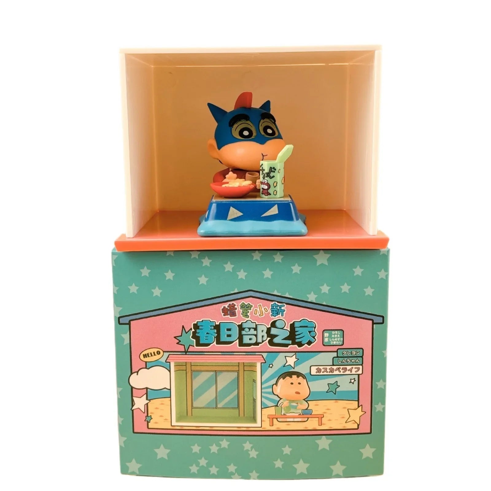 Crayon Shin chan Anime Characters Spring Home Series Blind Box Characters Fashion Cute Car Decoration Model Toys Authentic Gifts