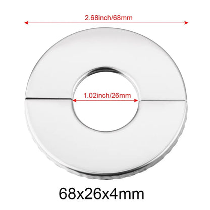 1Pc Stainless Steel Shower Kitchen Faucet Decorative Cover Wall Flange Self-Adhesive Pipe Wall Covers Bathroom Accessories New