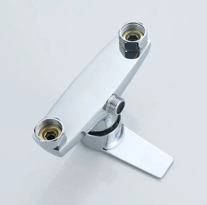 Brass Shower Faucet Mixer Valve Set with Shower Head and Hidden Switch for Bathroom Hot and Cold Water Tap  Bath