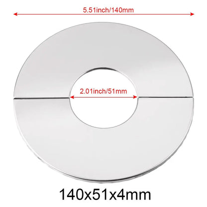 1Pc Stainless Steel Shower Kitchen Faucet Decorative Cover Wall Flange Self-Adhesive Pipe Wall Covers Bathroom Accessories New