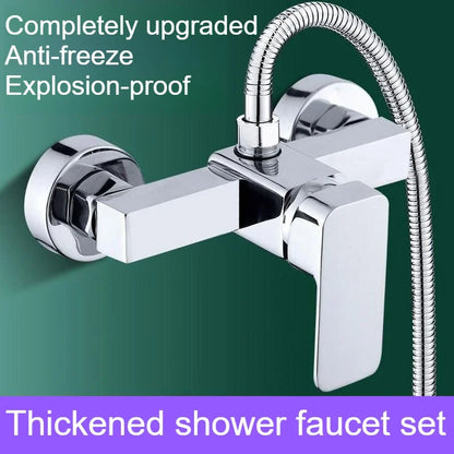 Alloy Shower Cold and Hot Water Faucet Pressure Booster Shower Head Set - Home Use Cold and Hot Mixed Water Valve Bathing Device