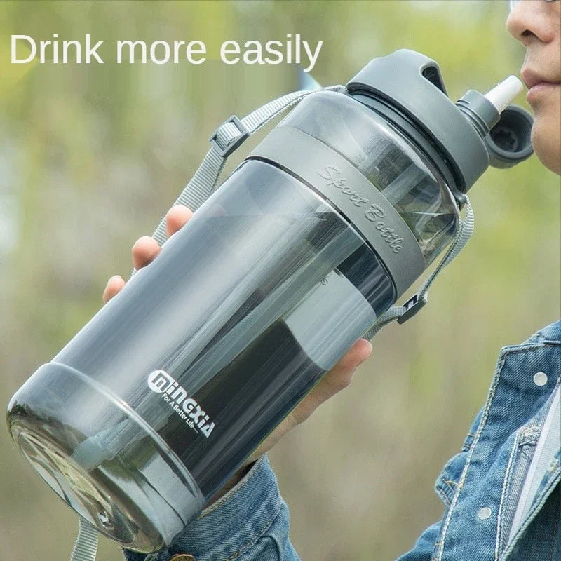 0.7/1/ 2/3L Large Capacity Sports Water Bottle Portable Debris Water Cup With Straw Outdoor Camping Picnic Climbing Water Bottle