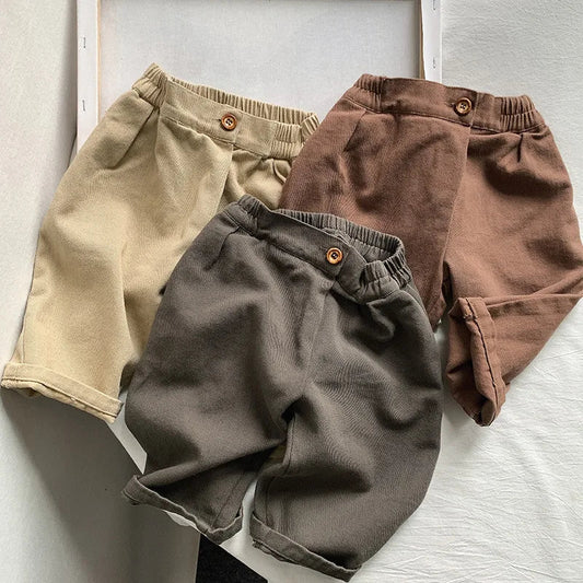 2026 New Solid Girls Harem Pants Spring Children Trousers Baby Long Pants Autumn Loose Kids Casual Pants Baby Clothes