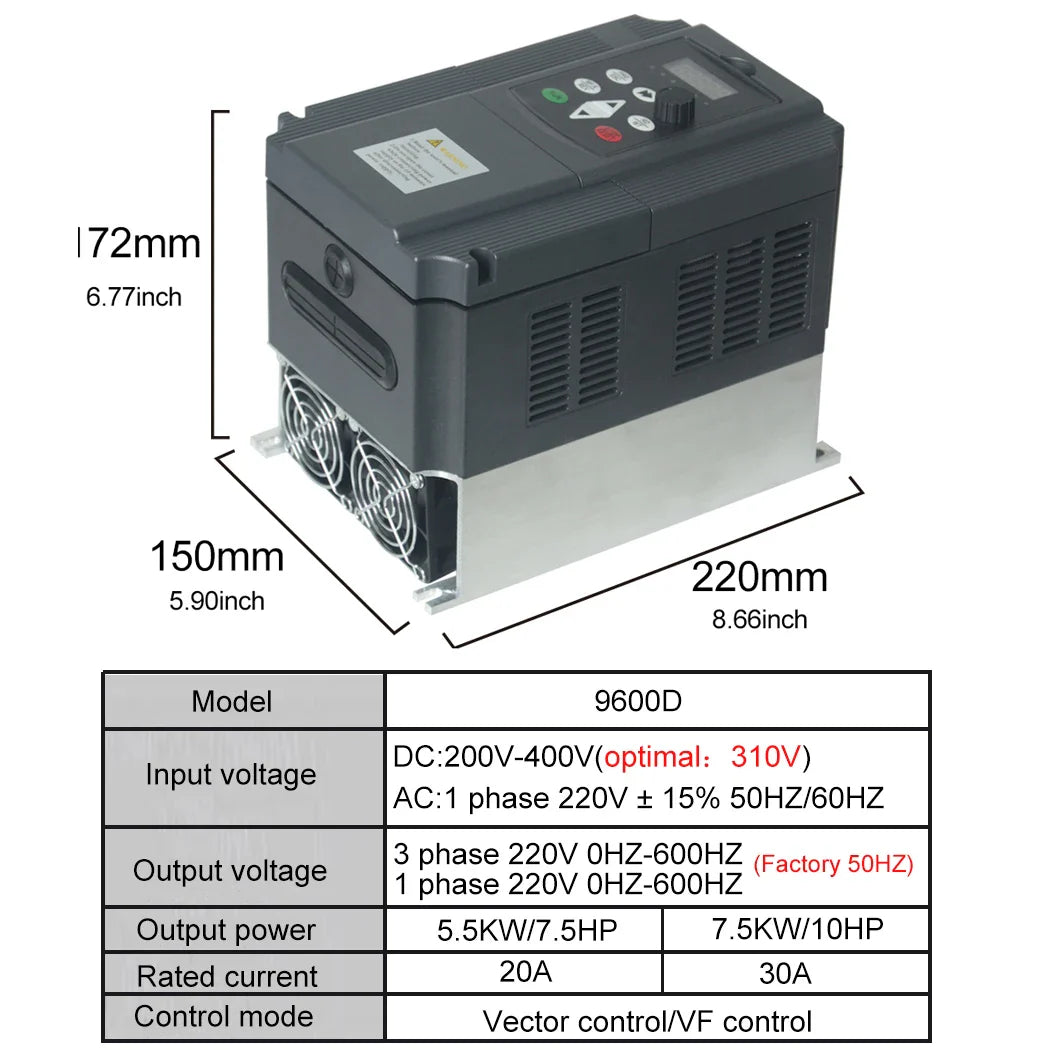 2.2KW Solar Inverter DC200-400V to 220V MPPT Charge Controller CE Certified for Off-Grid System