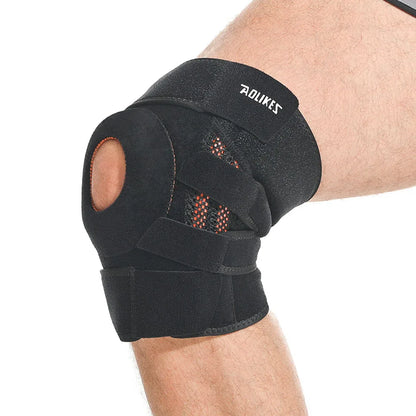 AOLIKES 1PCS Knee Brace with Side Stabilizers & Patella Gel Pads for Maximum Knee Pain Support and fast recovery for Men Women