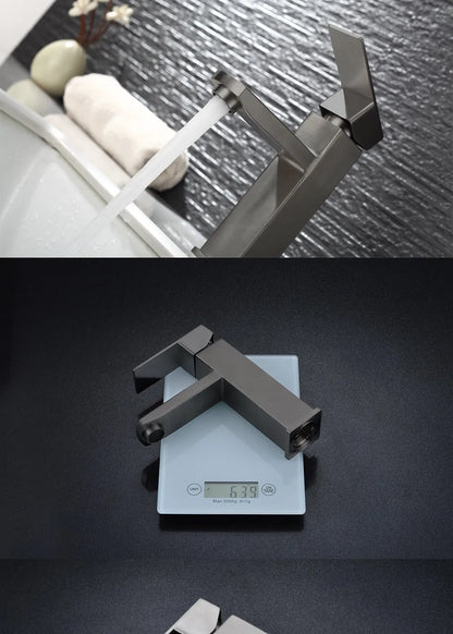 Bathroom Faucets Hot and Cold Mixer Faucets Vanity Bathroom Kitchen Deck Mounted Bathroom Sink Faucets（hose not include）