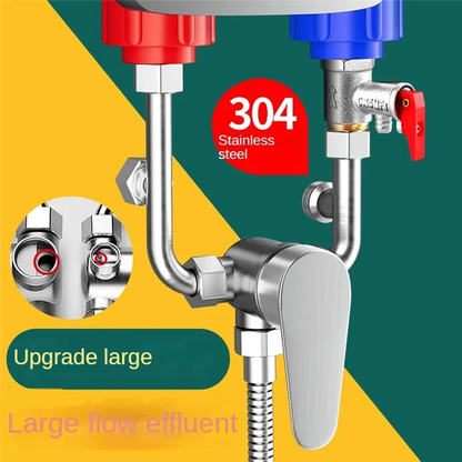 A69efor Electric Water Heater Bathroom Shower Hot Cold Water Faucet Fittings Mixing Valve