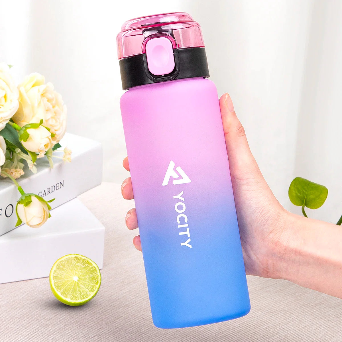 750ml Tritan Frosted Gradient Water Bottle for Drinking Portable Sport Tea Coffee Cup Kitchen Tools Kids Water Bottle School