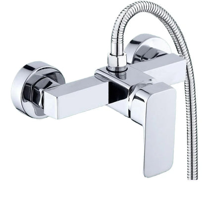 Alloy Shower Cold and Hot Water Faucet Pressure Booster Shower Head Set - Home Use Cold and Hot Mixed Water Valve Bathing Device