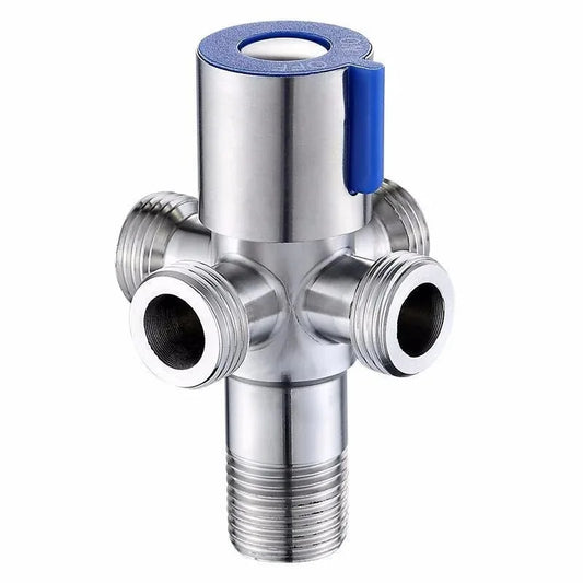 Bathroom Connector for Toilet Basin Water Heater G1/2 Stainless Steel Angle Valve Thread Triangle Valve Hot and Cold Water Valve