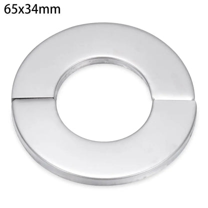 1Pc Stainless Steel Shower Kitchen Faucet Decorative Cover Wall Flange Self-Adhesive Pipe Wall Covers Bathroom Accessories New