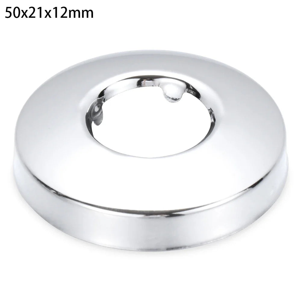 1Pc Stainless Steel Shower Kitchen Faucet Decorative Cover Wall Flange Self-Adhesive Pipe Wall Covers Bathroom Accessories New