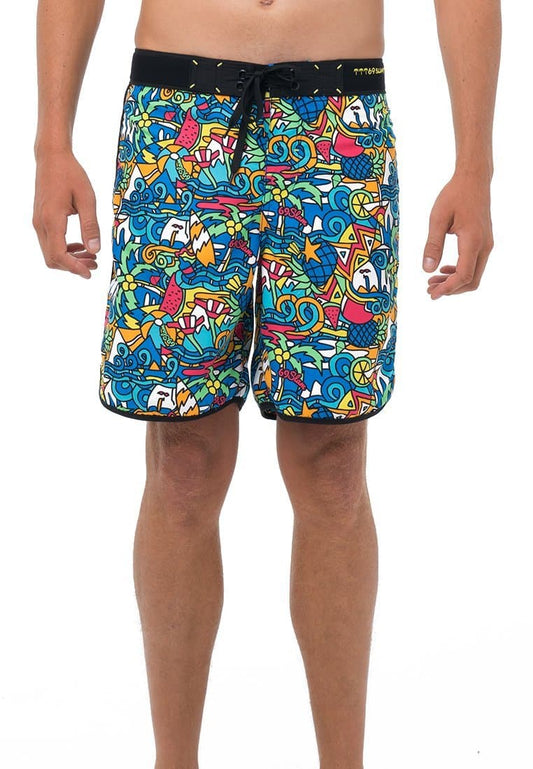 69Slam Mens Medium Length Boardshorts