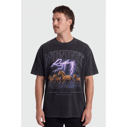 TEAMLTD - STAMPEDE OVERSIZED TEE | Acid Black