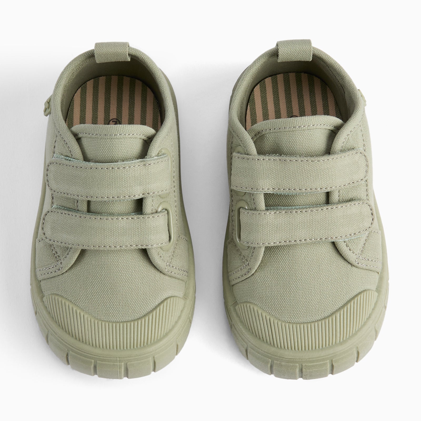 KIDLY by MORI Canvas Trainers - Sage