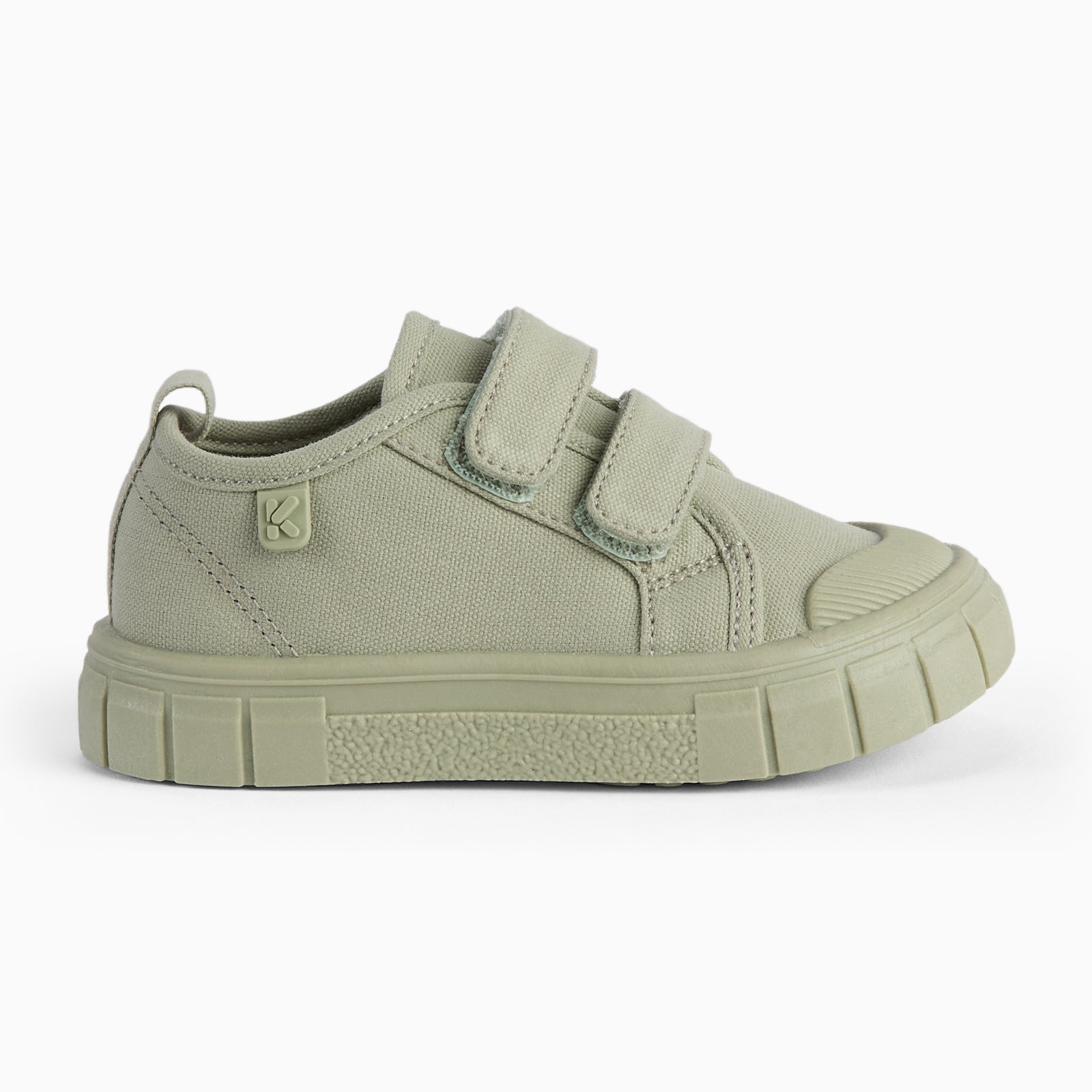 KIDLY by MORI Canvas Trainers - Sage