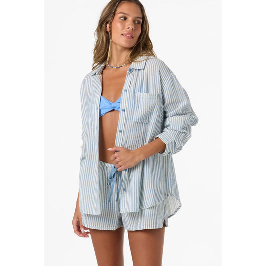 ONEILL - LENI STRIPE RELAXED LONG SLEEVE TOP | Tofu