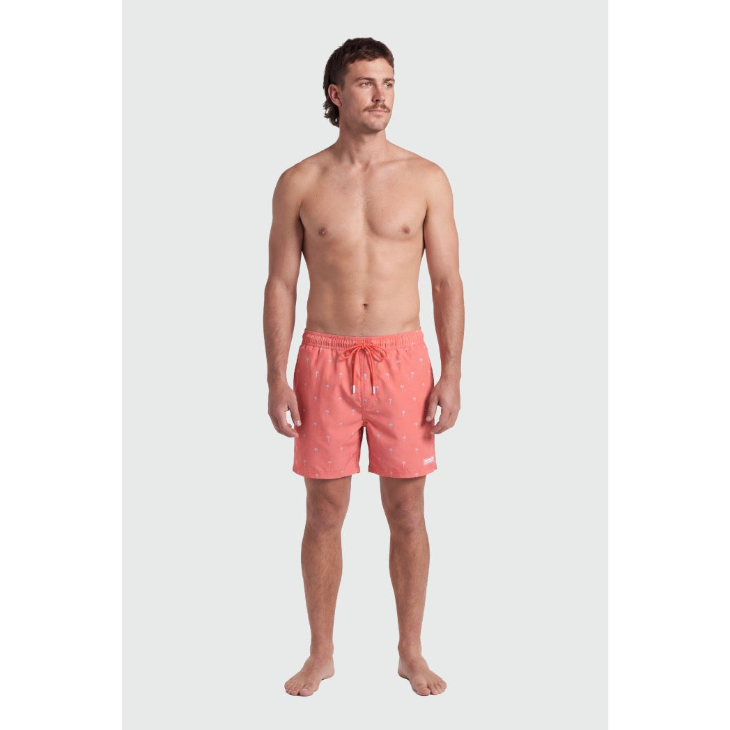TEAMLTD - CLASSIC 6" SWIM SHORTS | Coral Mini Palm