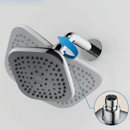 4 Inch Shower Faucet Wall Mounted Water Saving Shower Top Spray Rotatable Sprayer Rainfall Water Bathroom Hardware Accessories