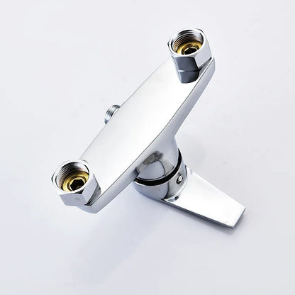 Brass Shower Faucet Mixer Valve Set with Shower Head and Hidden Switch for Bathroom Hot and Cold Water Tap  Bath